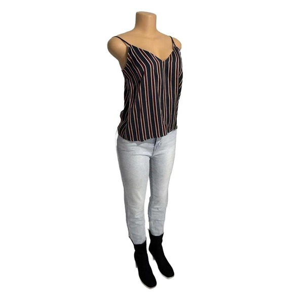 Striped‎ Women's Camisole Top with Thin Straps - Picture 4 of 4